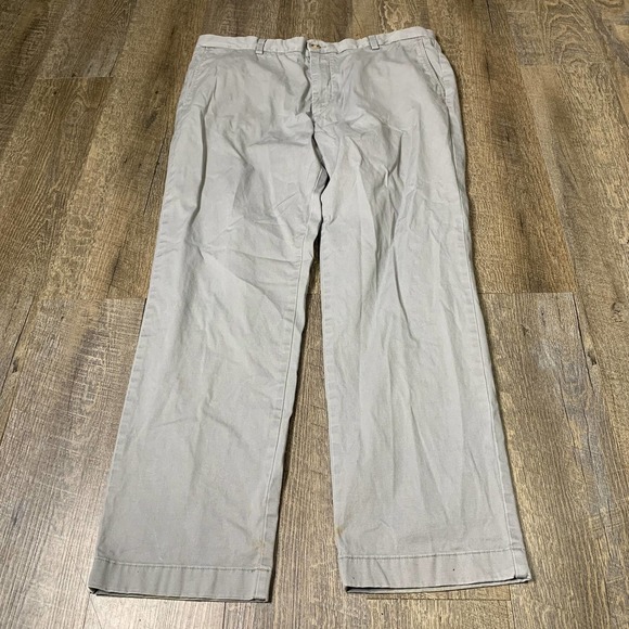 Vineyard Vines On The Go Pants Mens Size 38X30 Gray Chino Straight Leg Pockets*‎ - Picture 1 of 6